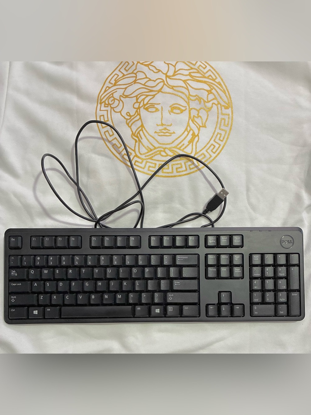 Dell-Full Size Computer Keyboard with Number Pad Black
